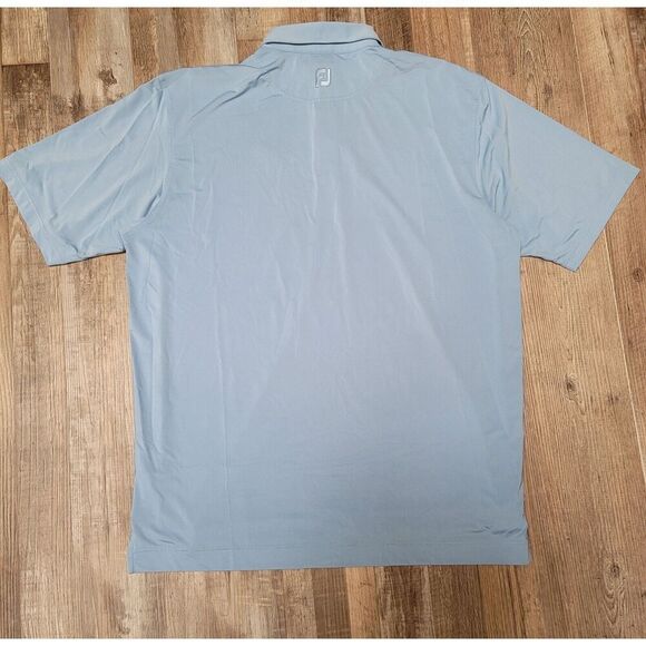 FootJoy Mens Polo Golf Short Sleeve Shirt Blue Polyester Size XXL - Picture 3 of 8